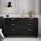 Manhattan Comfort Granville 55.07 Double Wide Dresser in Black DR-5032 - alternate 6